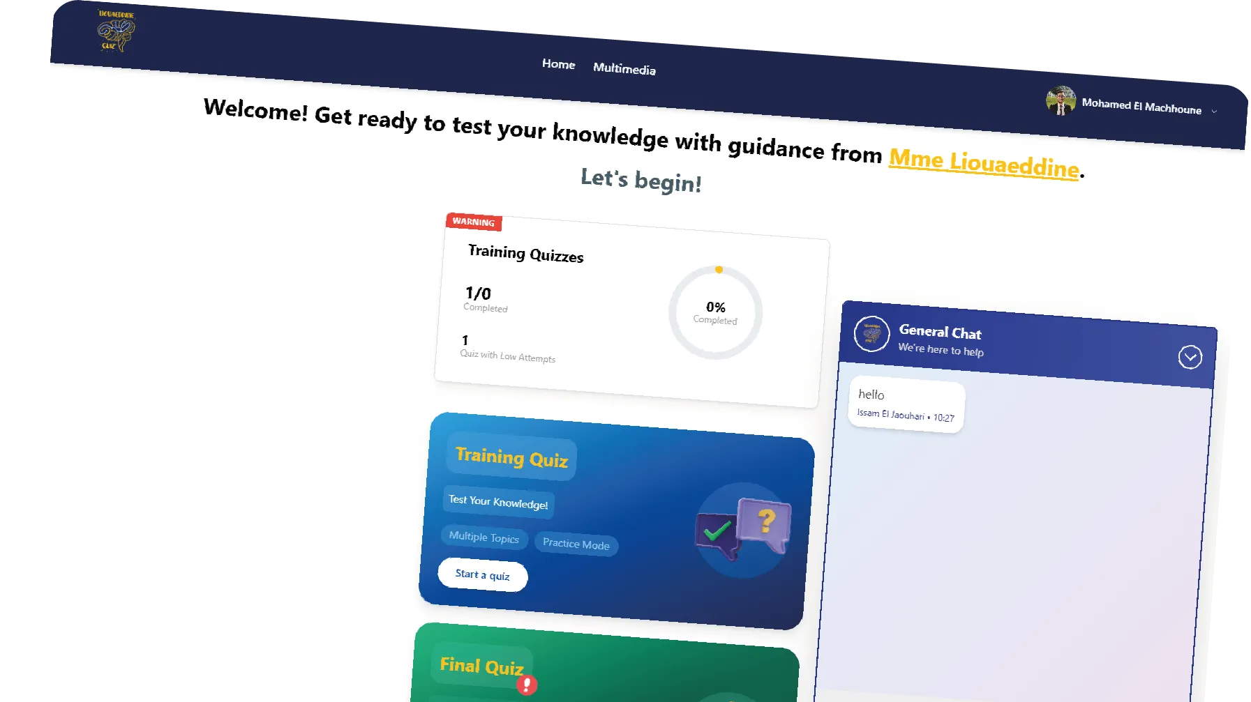 Quiz-GoToDev Platform
